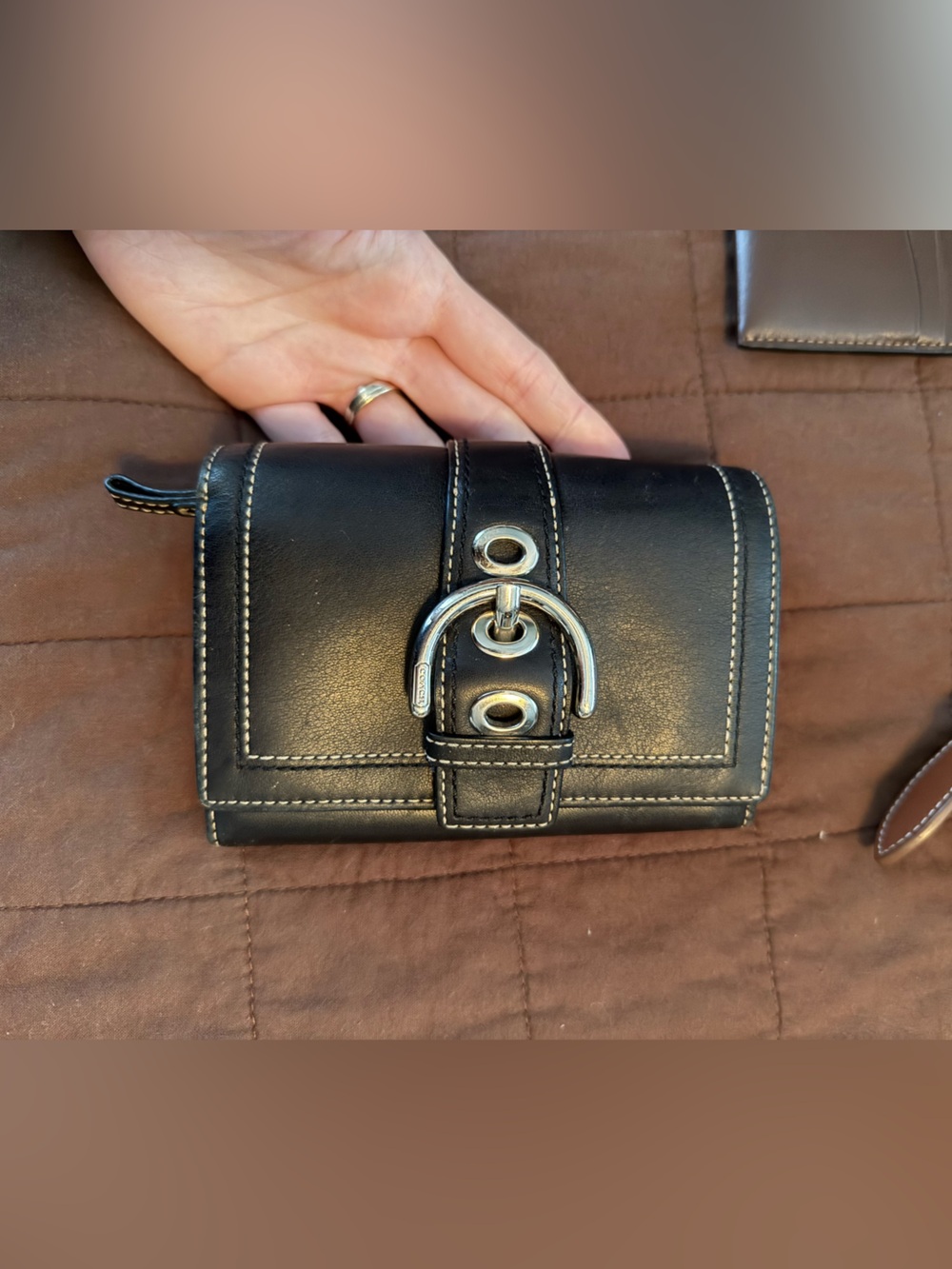 Vintage coach soho wallet black